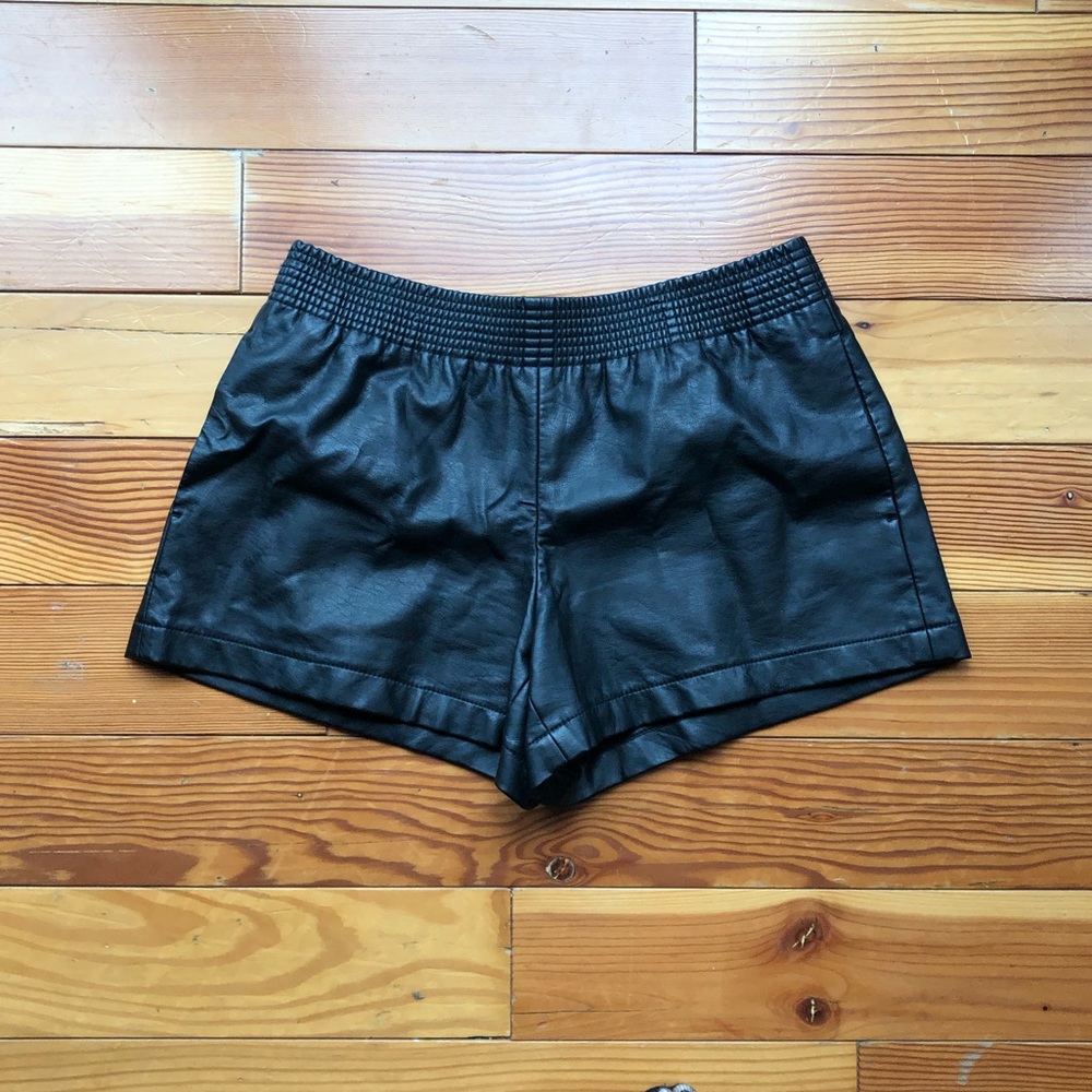 Club Monaco pleather short